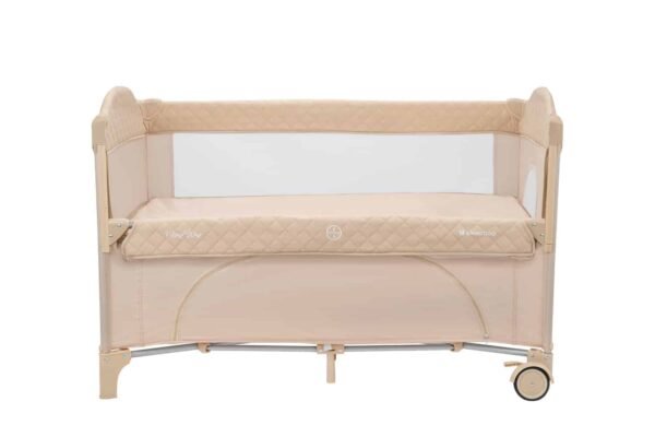 Lit pliable 2 niveaux Milky Way Beige avec option cododo - kikkaboo