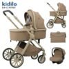 pack poussette 3en1 réversible d4+c- kidilo khaki maroc sécurité et confort bébé kidilo gobebe.ma