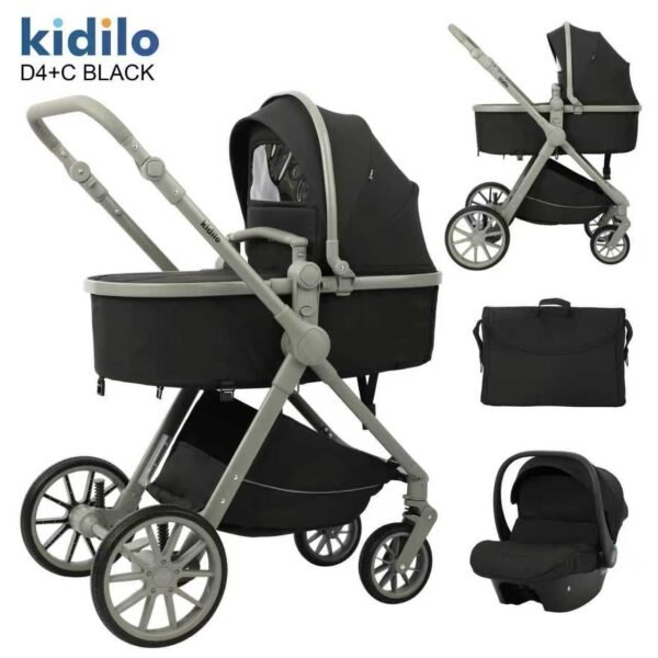 pack poussette 3en1 réversible d4+c - kidilo noi maroc Pack poussette 3en1 réversible D4+C - Kidilo