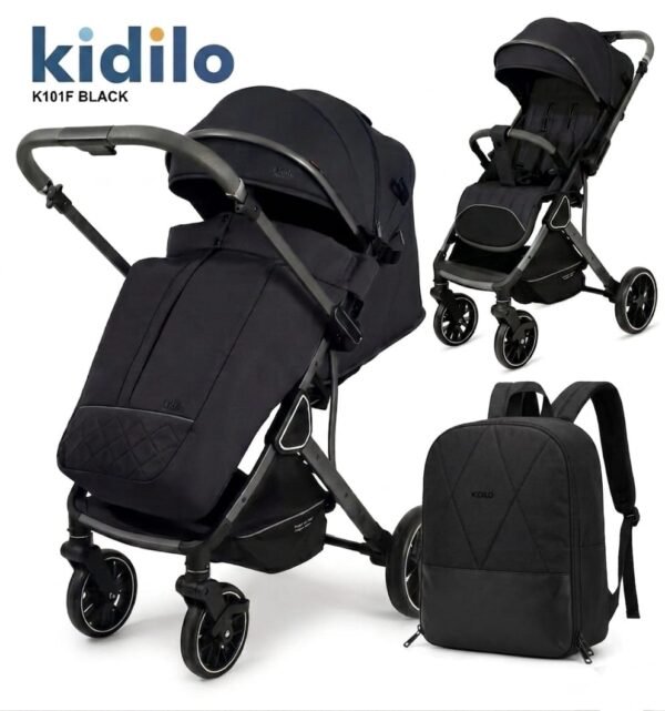 Poussette Compacte Avec Couvre Jambe et sac K101F – Kidilo