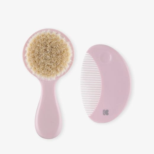 peigne et brosse avec poils naturels hedge hugs - kikkaboo maroc accessoire de toilette gobebe maroc
