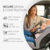 Siège auto i-Orbit 0-12 ans 360°  avec Jambe de force – Kikkaboo
