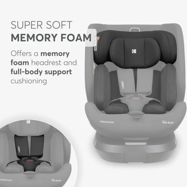 Siège auto i-Orbit 0-12 ans 360°  avec Jambe de force – Kikkaboo