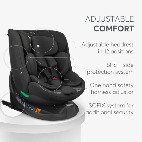 Siège auto i-Size i-Van 0 - 12 ans pivotant 360° – Kikkaboo