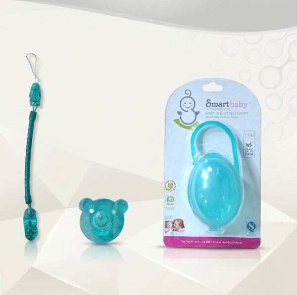 Sucette orthodontique avec étui et attache sucette – Smartbaby