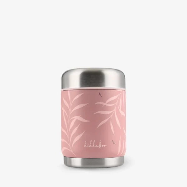 thermos alimentaire en acier inoxydable 400ml - kikkaboo gobebe maroc Thermos pour aliments en acier inoxydable 400ml Blush - KikkaBoo