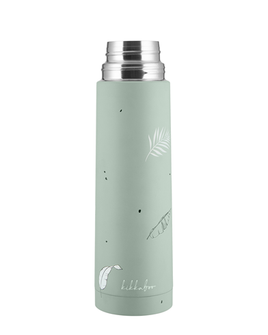 thermos flask 500ml sage - gobebe.ma Thermos flask 500ml Flora Sage - KikkaBoo