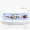 Attache-tétine en perles de silicone et bois - Thank U Mom