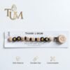 attache-tétine personnalisable noire - thank u mom gobebe maroc Attache-sucette personnalisable - Thank U Mom