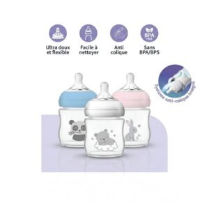 biberon natural feeling 120ml debil lent pour bebe 0mois gobebe