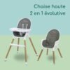 chaise haute abelia mineral bébéconfort maroc Chaise Haute Abelia Mineral Grey - Bébé Confort