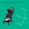 dimension poussette stroller zephir gobebe maarif Poussette Stroller Zephir Mineral Graphite - Bébé Confort