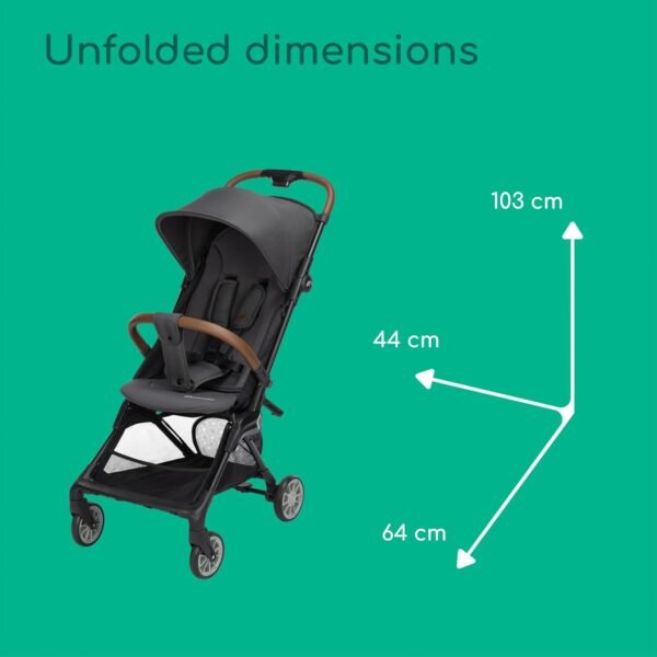 dimension poussette stroller zephir gobebe maarif Poussette Stroller Zephir Mineral Graphite - Bébé Confort