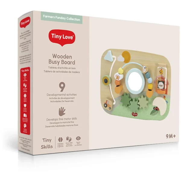 Tableau d'activités en bois Farmers Funday. - Tiny Love