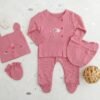 ensemble de naissance bébé 5 pièces - tongs baby gobebe coffret naissance complet gobebe temara