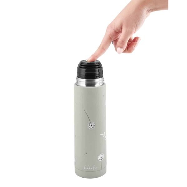 Gourde isotherme Flora 500ml Sand - KikkaBoo
