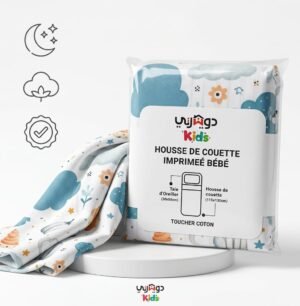 housse de couette imprimée bébé - dwirty gobebe protection lit bebe gobebe maarif