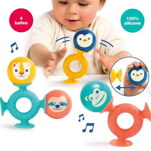 Coffret de Jouets d'Éveil Sensoriels et Interactifs Smac Pop 10 Mois+ - Ludi