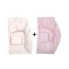 Lot de 2 Draps-Housses 60x120 cm + 2 Taies d'Oreiller 30×50 cm - Dwirty
