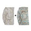 Lot de 2 Draps-Housses 60x120 cm + 2 Taies d'Oreiller 30×50 cm - Dwirty