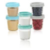 Lot de 8 Pots de conservation lait maternel/repas 180mlx4 et 240mlx4 – Mammia