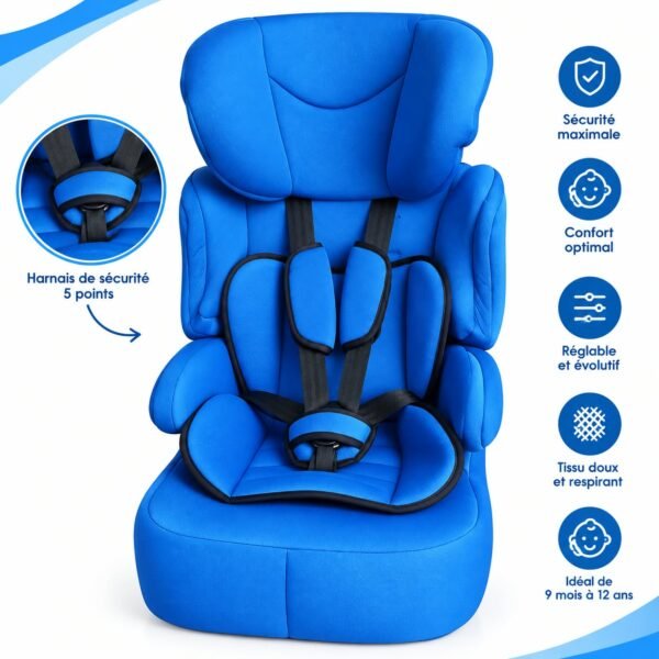 Siège auto Rehausseur Groupe 1/2/3 (9-36Kg)