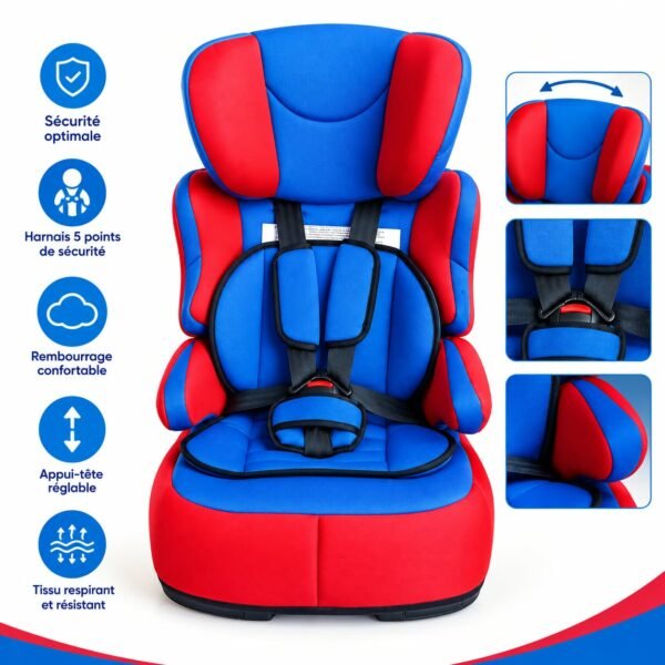 Siège auto Rehausseur Groupe 1/2/3 (9-36Kg)