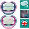 sucettes ultra air nighttime avec boite sterilisable -avent gobebe Lot De 2 Sucettes Ultra Air Nighttime 6-18Mois avec boîte stérilisable - Philips Avent