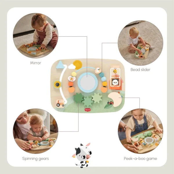 Tableau d'activités en bois Farmers Funday. - Tiny Love