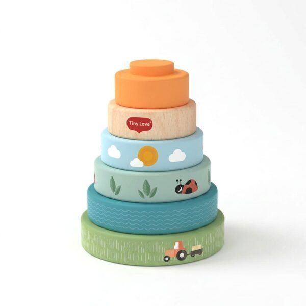 tour empilable en bois tiny love jouet d'éveil en bois tiny love gobebe maroc