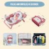 baignoire pliable facile à plier gobebe Baignoire pliable bébé avec coussin de bain et affichage de température