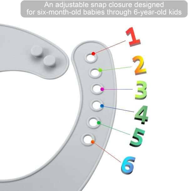 Bavoir en silicone bébé avec récupérateur 9m+ – Yummy