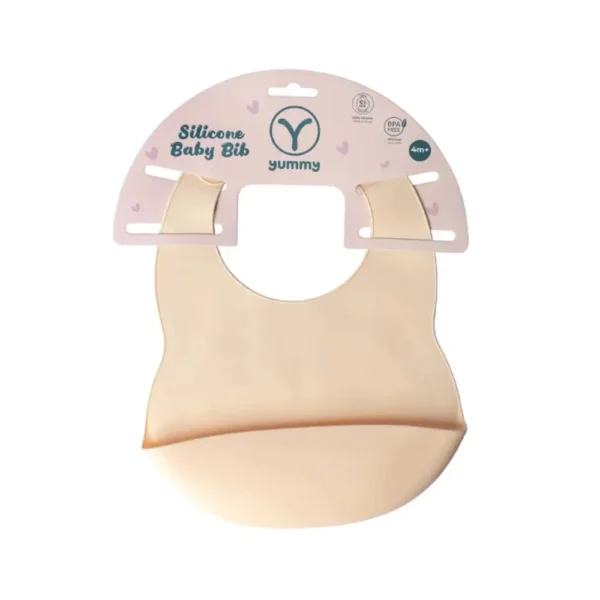 Bavoir en silicone bébé avec récupérateur 9m+ – Yummy