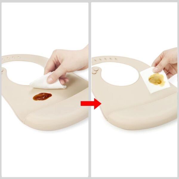 Bavoir en silicone bébé avec récupérateur 9m+ – Yummy