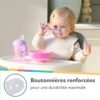 Bavoir en silicone bébé avec récupérateur 9m+ – Yummy