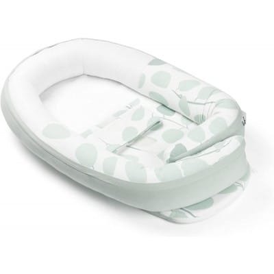 cocoon réducteur leave aqua green - doomoo sommeil bebe paisible et rassuant doomoo gobebe temara