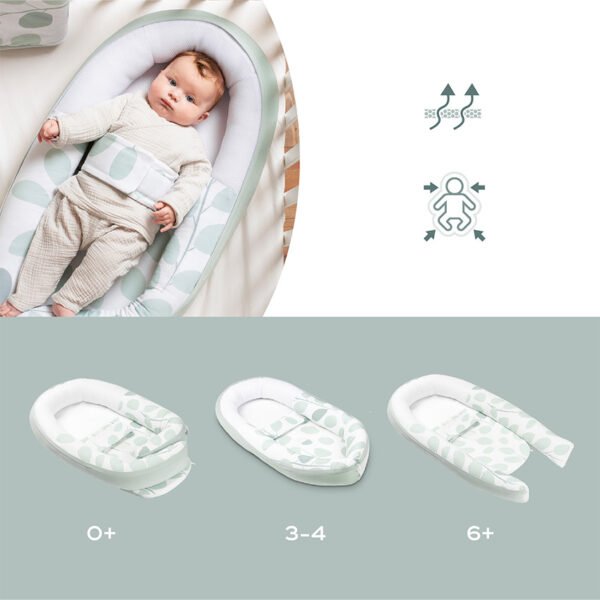 cocoon réducteur leave aqua green - doomoo gobebe Cocoon réducteur Leave Aqua Green - Doomoo