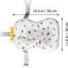Coussin de bain bébé avec sangles motif couronne ajustables