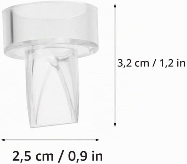 dimension valves pour tire lait X2 lansinoh gobebe maroc Valves pour tire-lait mains libres X2 – Lansinoh