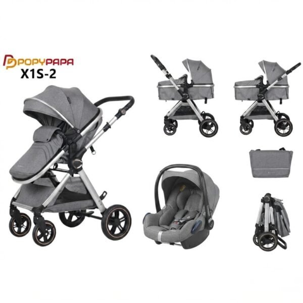 Pack poussette 3 en 1 X1S-2 complet -  Popypapa