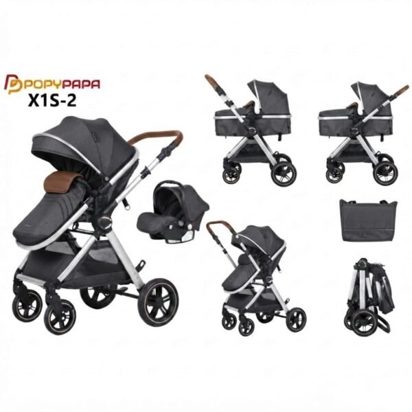 Pack poussette 3 en 1 X1S-2 complet -  Popypapa