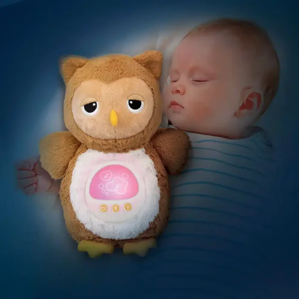 Peluche Hibou Veilleuse Musicale 0m+ - Winfun