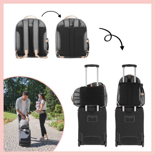 sac à langer babymoov gobebe maroc Sac à dos à langer Le Pyla Smokey - Babymoov