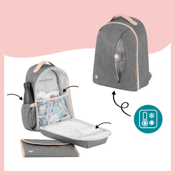 sac à langer le pyla babymoov gobebe maroc Sac à dos à langer Le Pyla Smokey - Babymoov