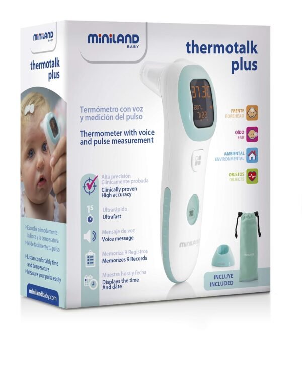 Thermomètre frontal et auriculaire Thermotalk Plus - Miniland