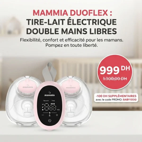 Tire-lait électrique double mains libres – Mammia Duoflex