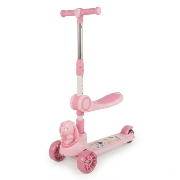 Trottinette enfant avec roues lumineuses LED Happy birthday