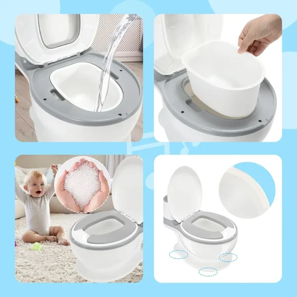 Pot d'apprentissage enfants avec bac amovible et support papier - Baby Love