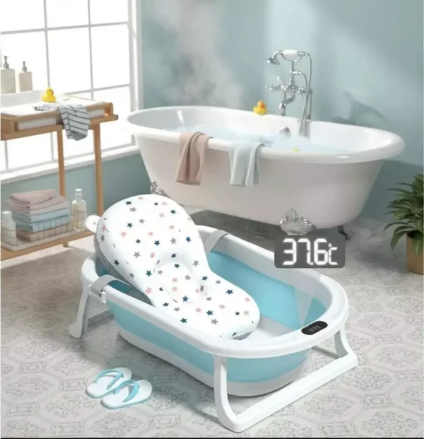 Set baignoire pliable avec thermomètre, coussin et visiére - Bathtub
