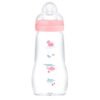 biberon feel good en verre 260ml rose mam gobebe Biberon en Verre Feel Good 260ml – Mam